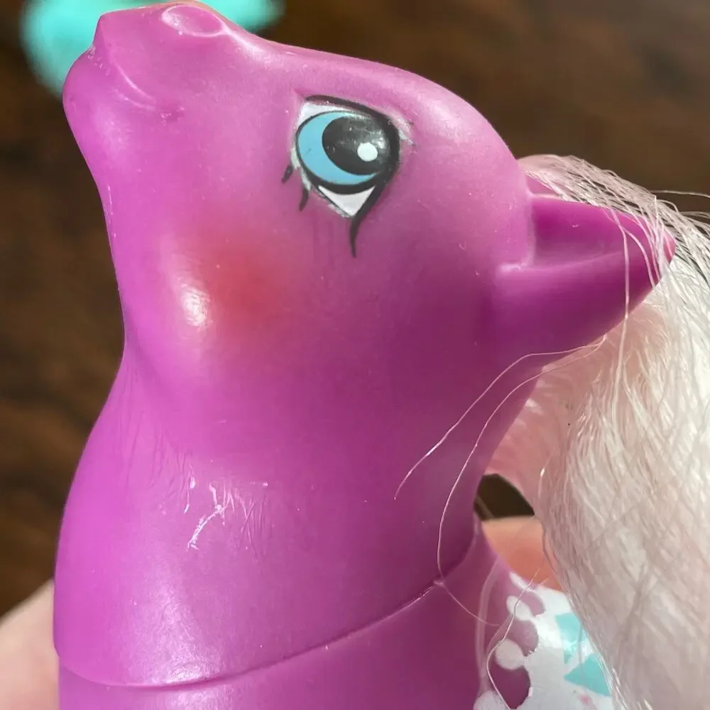 My Little Pony Baby Beachy Keen w/ Playpen & Duck Comb Vtg Mail In G1 MLP READ